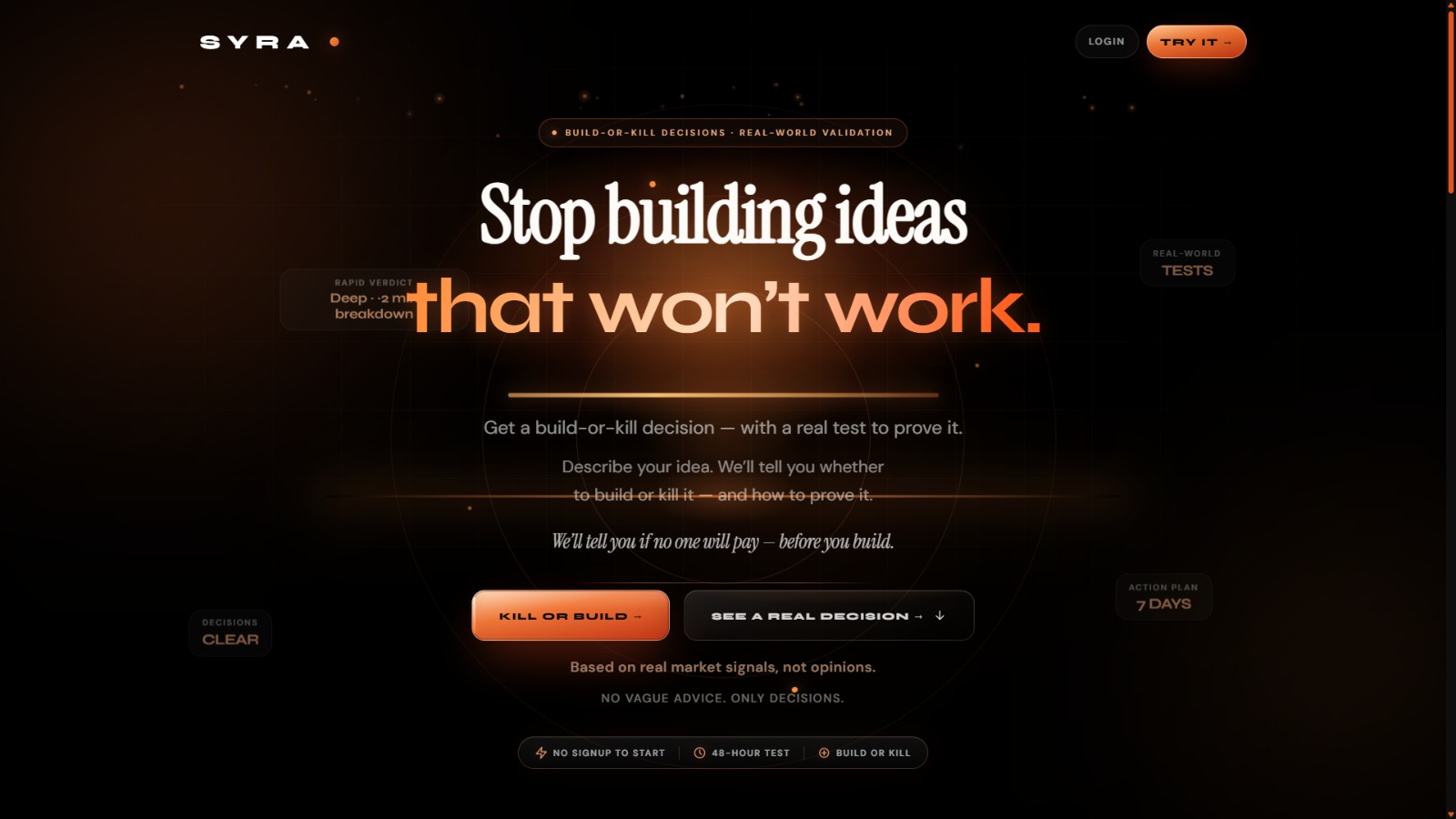 Syra product showcase preview